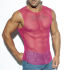 - "Mesh Broad Tank Top - Fuchsia" 