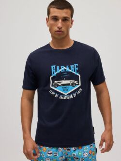�������� "90512 T-Shirt with Retro Cars Printed Marino" 