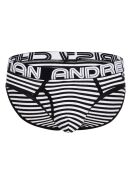 �����-����� "Almost Naked Fly Stripe Briefs - Black/White Stripes" 