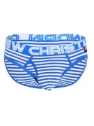 �����-����� "Almost Naked Fly Stripe Briefs - Electric Blue/White Stripes" 