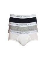 �����-����� "Staple 3-pack Fly Briefs - White/Grey/Black" (�������� 3 ��.) 