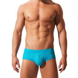 ������-����� "Full Punch Hole Briefs - Aqua" 
