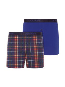 �����-����� "305500 Boxer Knit 2 Pack - Manhattan Blue" (�������� 2 ��.) 