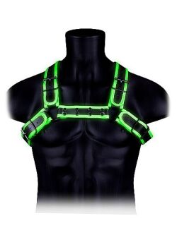 �������� "Ouch! - Glow In The Dark Bonded Leather Buckle Bulldog Harness" 