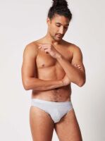 �����-����� "Cotton Rib Slim Waist Briefs 2 Pack Silver Melange" (�������� 2 ��.) 
