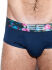 �����-����� "Flowery Waistband Briefs - Navy" 