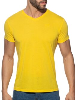 �������� "Basic V-Neck T-Shirt - Yellow" 