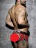 �����-����� "Double Piping Bottomless Boxer - Red" 