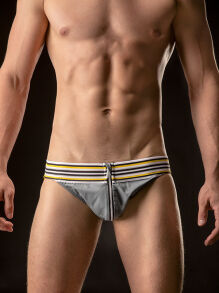 �����-����� "Sascha Jockstrap - Grey/Yellow/White" 