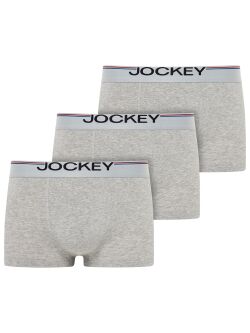 �����-������� "17352913 Cotton Stretch Short Trunk 3 Pack - Heather Grey" (�������� 3 ��) 