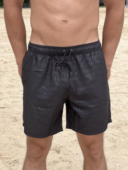 ������-����� "Lettering Medium Boardshort - Black" 