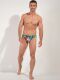 ������-����� "Peacock Swim Briefs - Navy Print" 