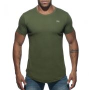  "Basic U-Neck T-Shirt - Khaki" 